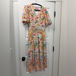 Floral Multicolor Kids Dress